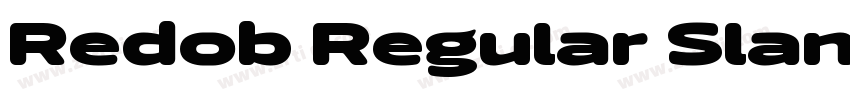 Redob Regular Slant字体转换